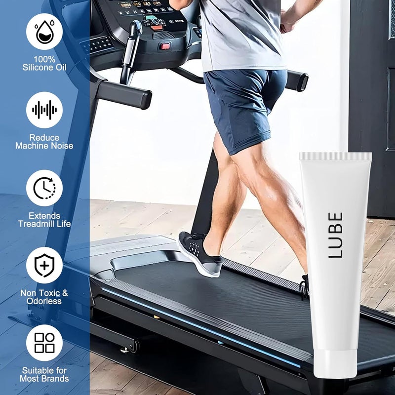 PWEOW Fitness Treadmill Lubricant for Sole Spirit Treadmill Lube, Silicone Oil Fit Most Brands Treadmill with Cleaning Cloth and Brush (White) ﻿ - Image 5